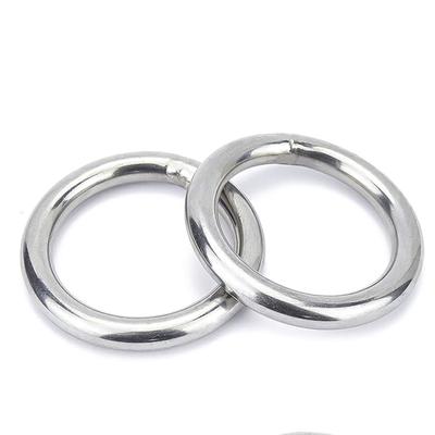 304 Edelstahl Geschweißter Runder Ring M3~M8 O-förmiger Ring Massiver Stahlring Dichtungen für Haustier Yoga Hängend ID15~60mm