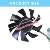 75mm 12V 4Pin Graphics Card Cooling Fan for GTX1660Ti RTX2060 GAMING OC Coolers VGA Fan As Fan Replacement FD8015U12D