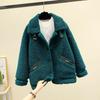 Damska jesienno-zimowa kurtka termiczna z pogrubieniem polaru Outdoor Lamb Fleece Jacket Thermal Top