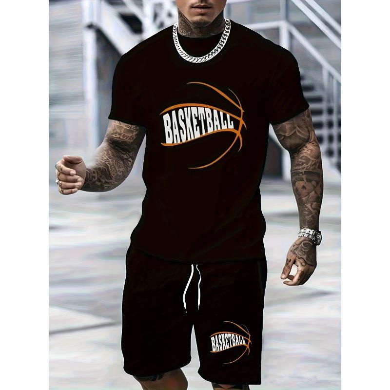 

European Size Men S Outdoor Sports , Home Leisure Short-Sleeve T-shirts 4XL чорний
