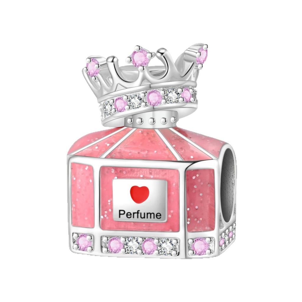 2026 Romantic Muse Princess Perfume Bottle Pendant Charm Beads DIY Jewelry Accessories Bracelet 925 Silver