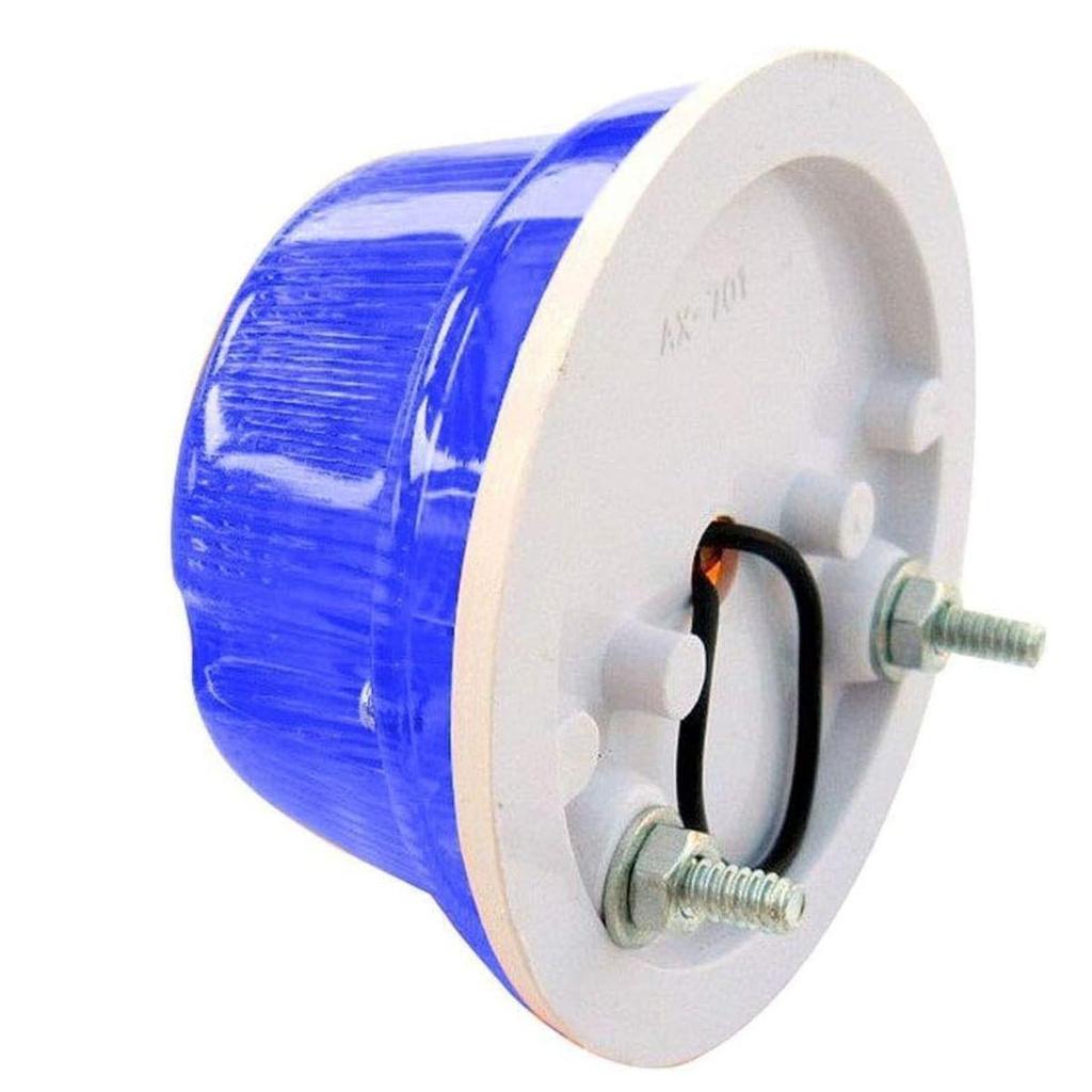 2Pc Blue Round LED Marker Indicator Tail Lights 24V – Universal Trailer RV Truck Tractor Lights Compatible with Hinomoto Kubota Iseki Yanmar