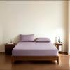 100% Cotton Fitted Mattress Protector Breathable Skin Friendly Solid Sheet For Single And Double Beds