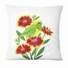 Painted Flower, Bird and Butterfly Decorative Pillowcase Living Room Office Ornaments Home Pillowcase