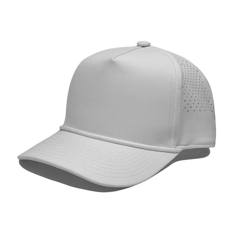 

Polyester Quick Dry Baseball Cap Men Women Breathable Punching Design Trucker Hat With Drawstring Outdoor Sunshade Peaked Cap 56cm белый