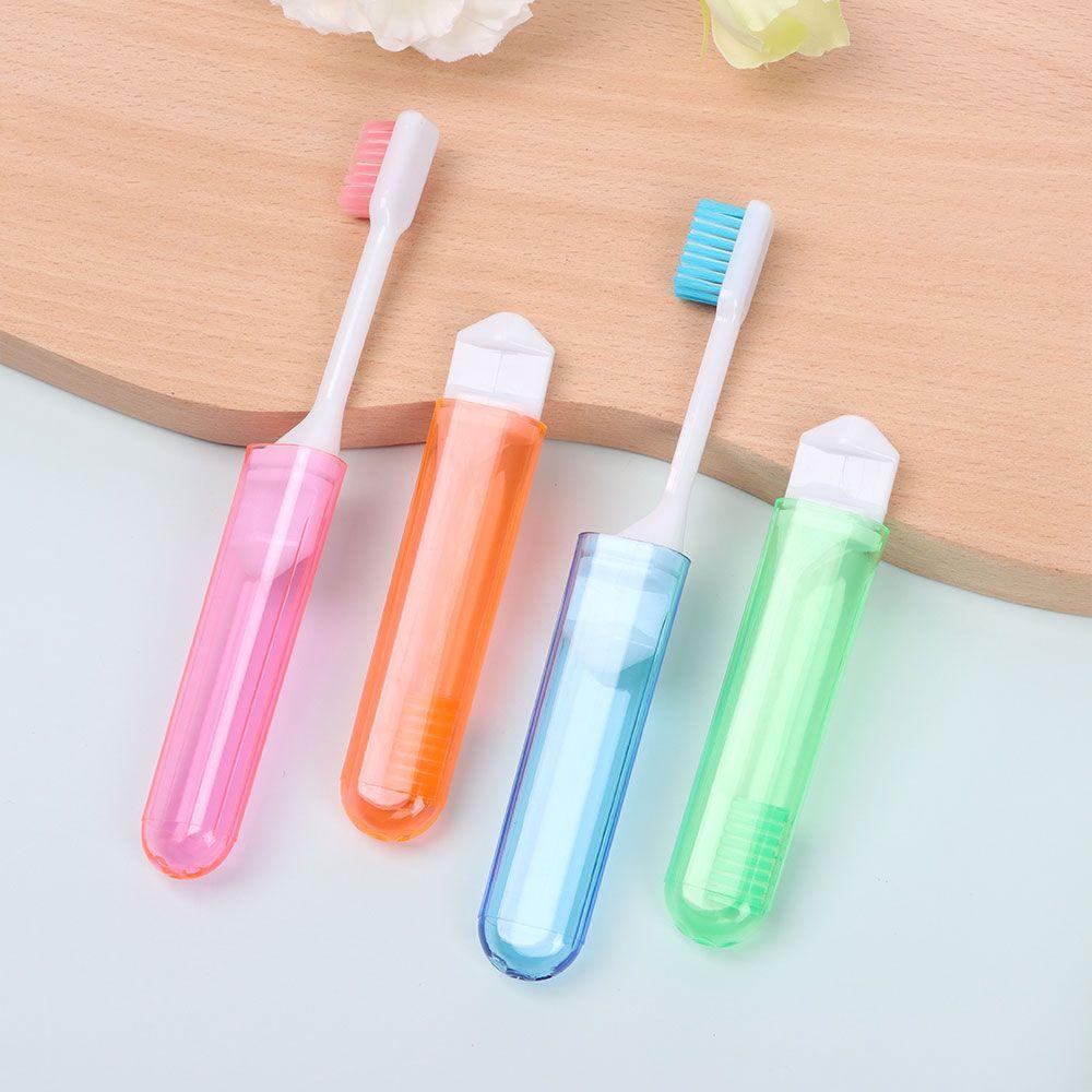 Hot Sale Folding Portable Travel Toothbrush Outdoor Camping Soft Tooth Brush Oral Cleaning Hygiene Tool Business Trip Toothbrush