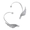 Butterfly Flower Tassel Rhinestone Wing Ear Cuff - No Piercing Clip On