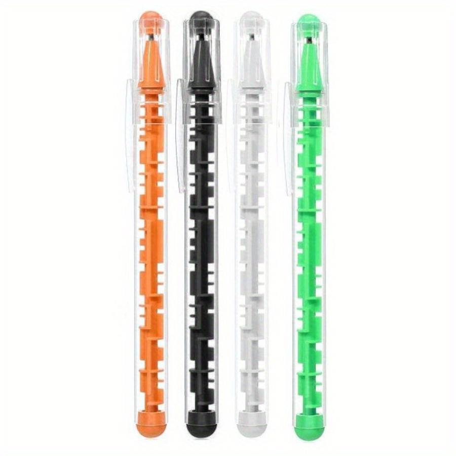 4pcs Creative Fun Maze Ballpoint Pens - A Novelty Learning Stationery Item, Suitable for Classroom and Office Writing Supplies, Student Prizes