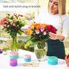 62KD 2Pcs Rotating Spirals Stem Holder for Flowers Silicone Bouquet Twisters