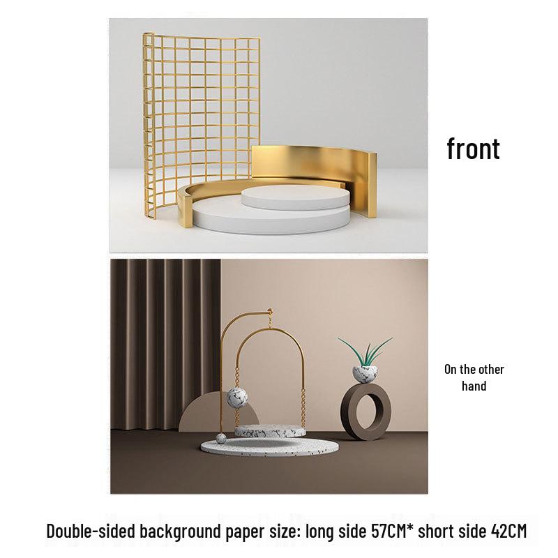 Double-Sided 3D Photo Backdrop for Food Photography and Still Life Props