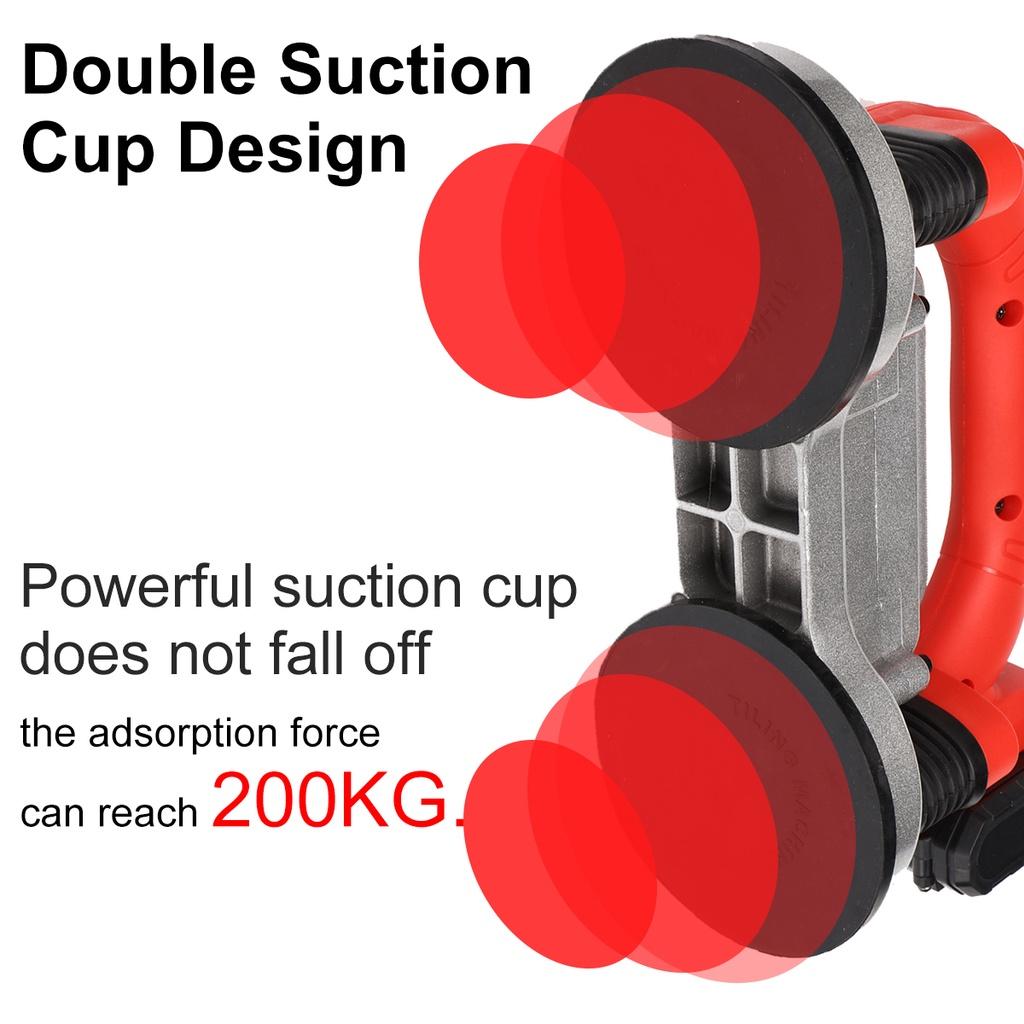 200KG 60-120mm 5 Speeds 21V 1200W Tiles Vibrator Adjustable Automatic Floor Vibrator Leveling Tool With Battery Tiling Tiles Machine