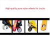 Forklift Wheel Accessories Nylon Wheel Manual Hydraulic Truck Ground Bull Cart Iron Core PU Polyurethane Lifting Bearing High-qu