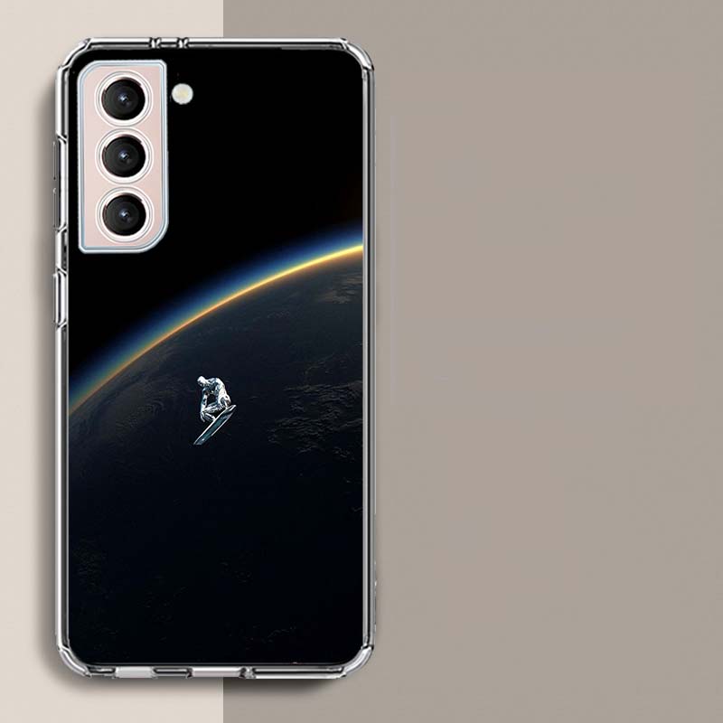 Silver Surfer Phone Case For Samsung Galaxy S25 Edge S24 S23 FE S21 S20 S10 Plus S22 S26 Ultra Cover Clear Cases TPU Capa Shell