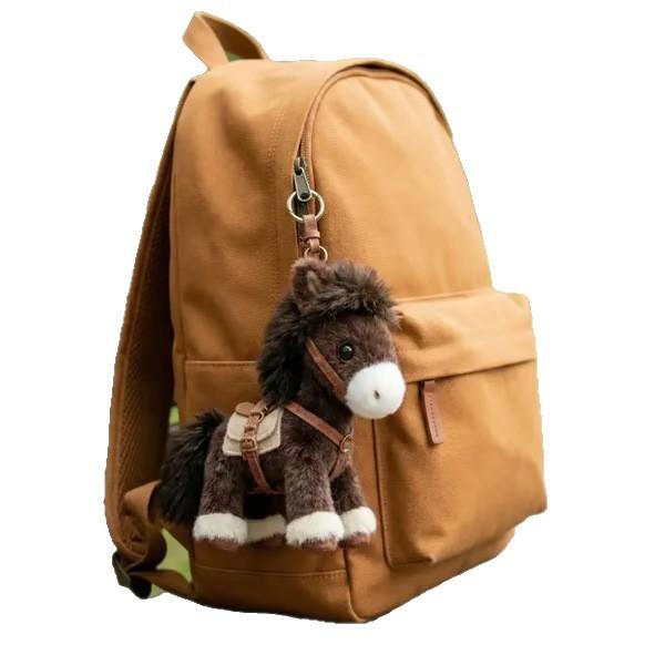 2026 Nuovo Mascotte Anno del Cavallo Fortunato Ciondolo Peluche Corto Bambola Cavallo Zodiacale Portachiavi Decorazione Creativa Portachiavi per Borsa Scuola Zaino Borsa a Mano e Auto