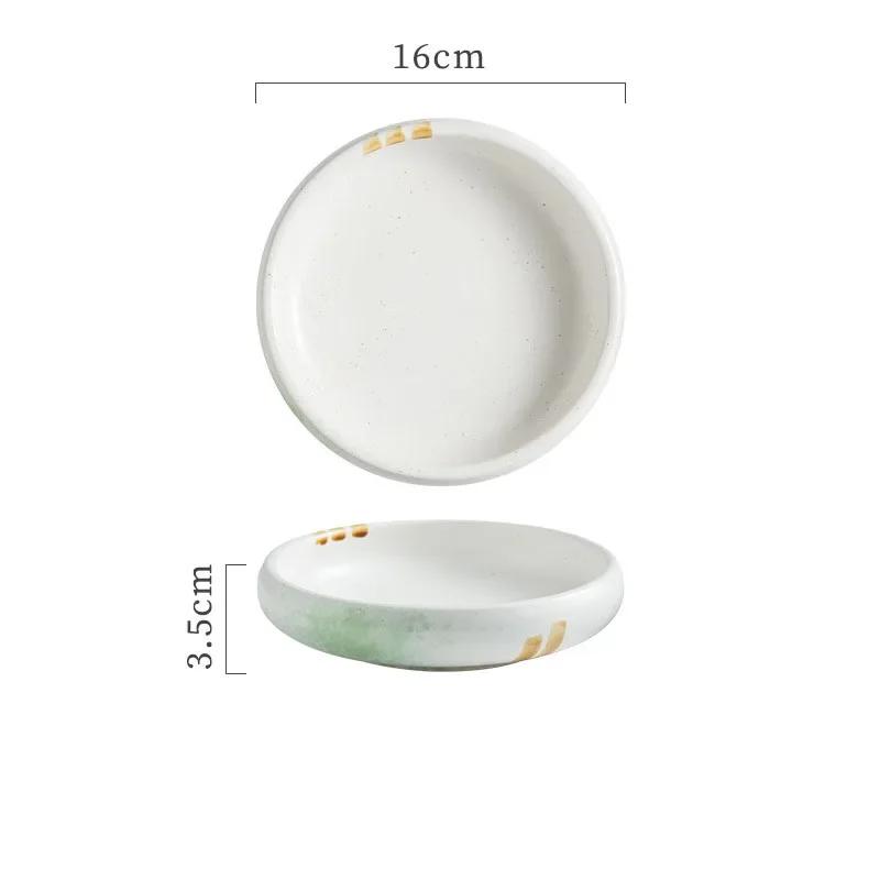 Ceramic Dinner Plate Restaurant Pickle Dish Appetizer Plate Home Steak Plates Salad Plates Dessert Dish Spaghetti Plates Cutlery