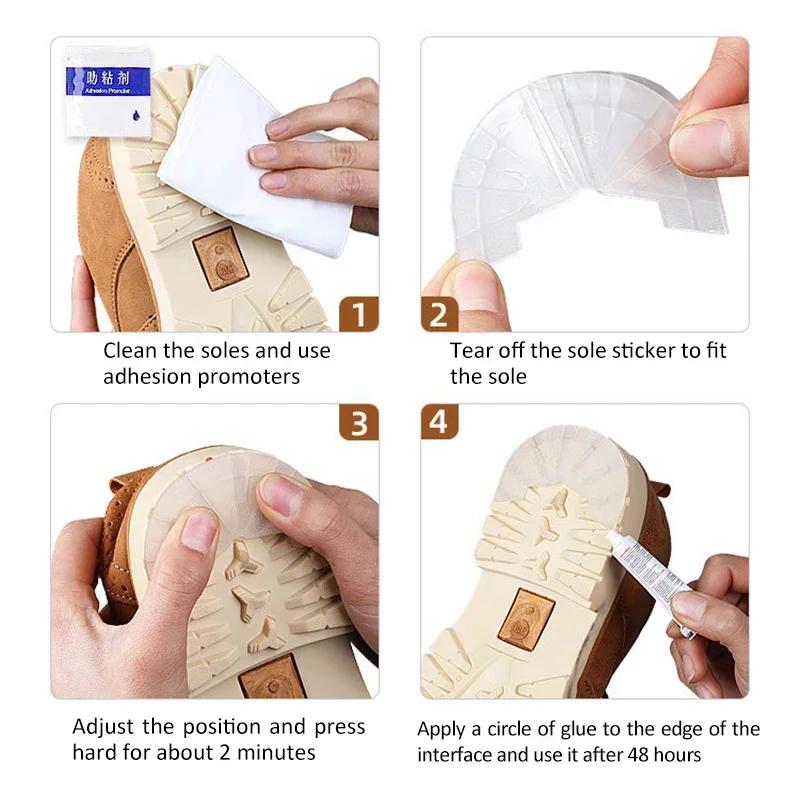Shoe Wear-resistant Sole Protector for Men Women Sneakers Outsole Rubber Soles Stickers Anti-Slip Self Adhesive Shoe Sticker AF1
