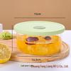 Microwave-Safe Glass Bento Box with Compartments for Office Lunches & Takeout