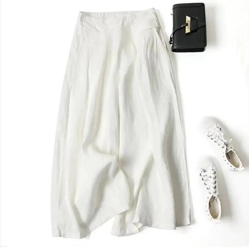 BITCED Women's Fashion Casual Solid Color Print Pants & Capris