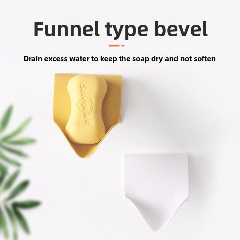 Punch-free Wall-mounted Bathroom Soap Rack Wall-mounted Bathroom Soap Box Home Kitchen Punch-free Storage Rack