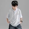 Boys' Korean Style Summer Polo T-shirt - Casual, Trendy, Loose Fit