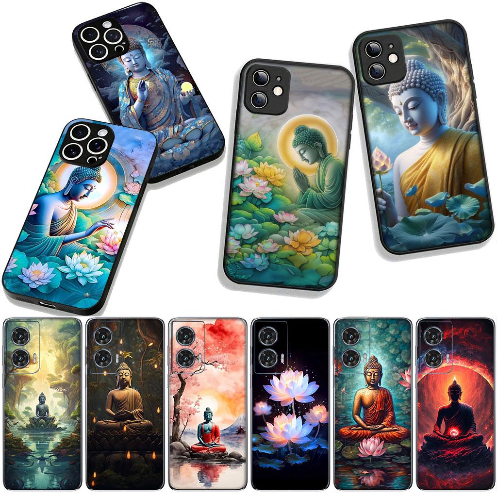 Cover for Xiaomi Redmi Note 15 11 9 10 Pro Plus A5 9A 9T 10A 10C 9C NFC 15C 8T Phone Case Lord Figure Buddha Lotus