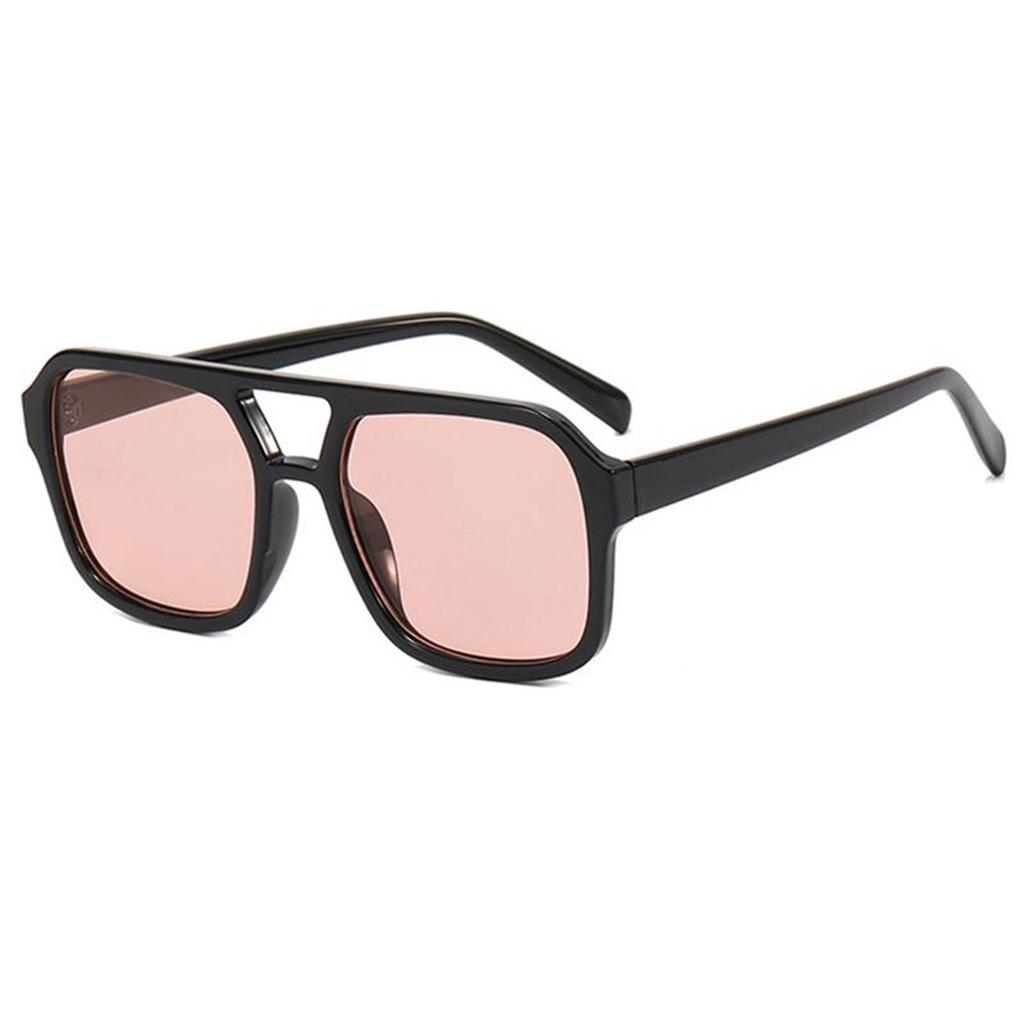 adult style sunglasses square Double new beam personalized Korean version trendy sunglasses high-end UV resistant