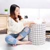 Large Laundry Basket Waterproof Dirty Clothes Toy Storage Basket Cotton Linen Cloth Portable Dirty Clothes Basket Room Organizer