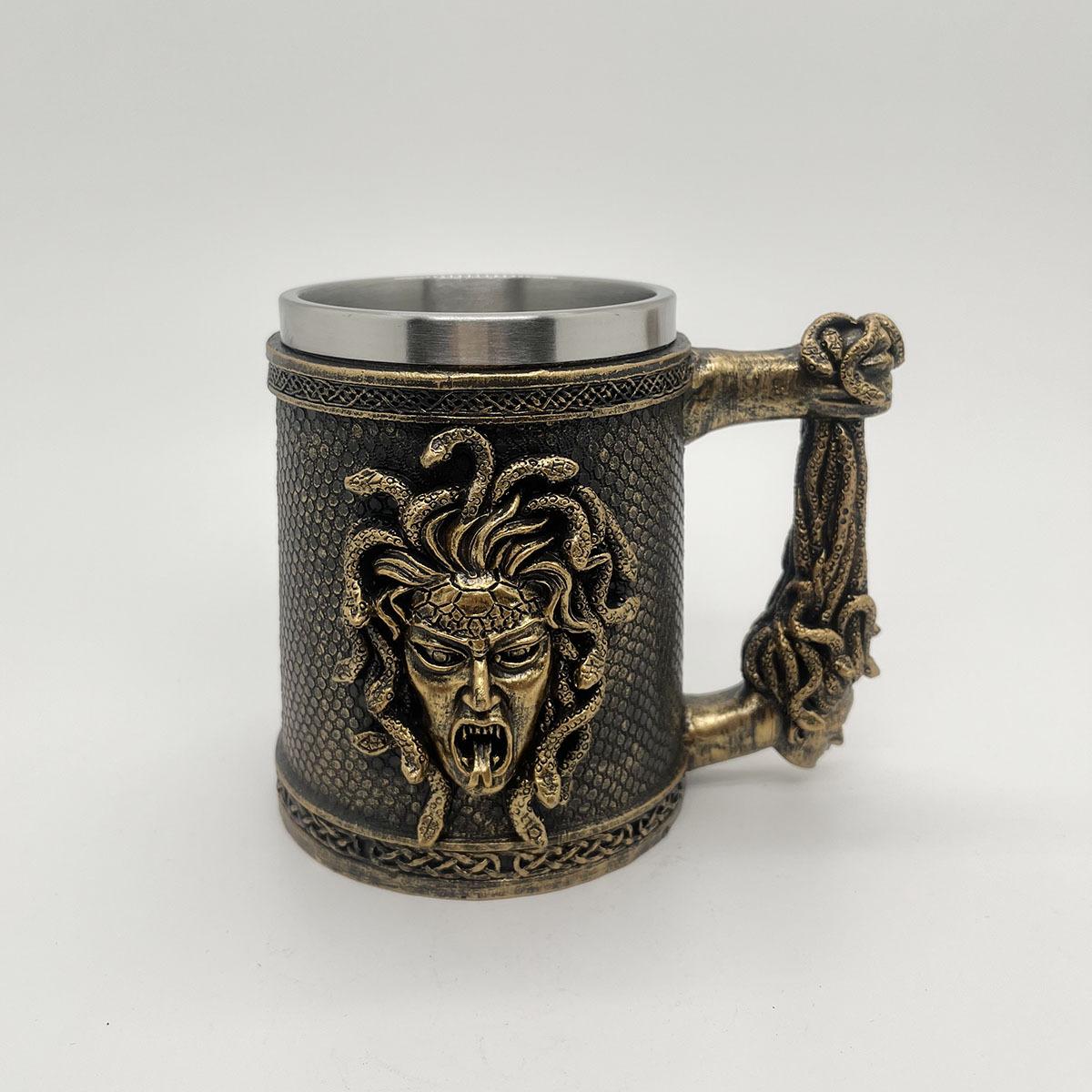

Resin Medusa mugs, suitable for bar decoration, home appliances, mugs, coffee mugs