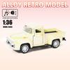 1:36 1955 Classic Chevrolet's Pickup Truck Sound and Light Alloy Car Models New Year Gift For Kids