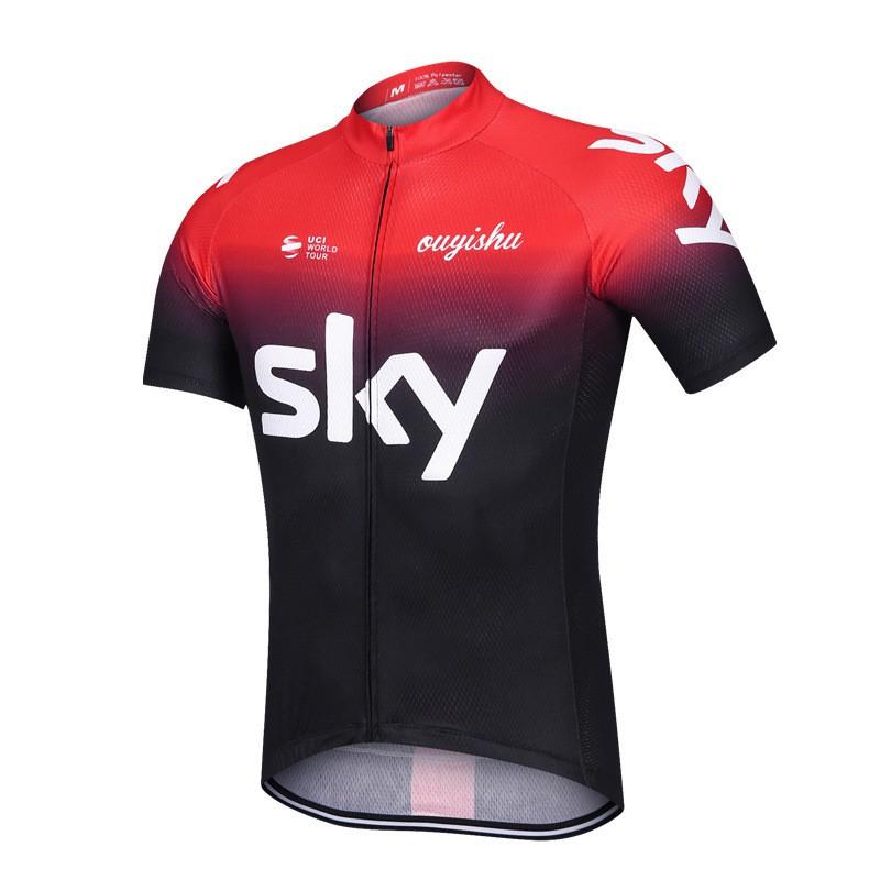 Mens Summer Cycling Jersey Set Short Sleeve Quick Dry Breathable Road Mountain Bike Wear Slim Fit