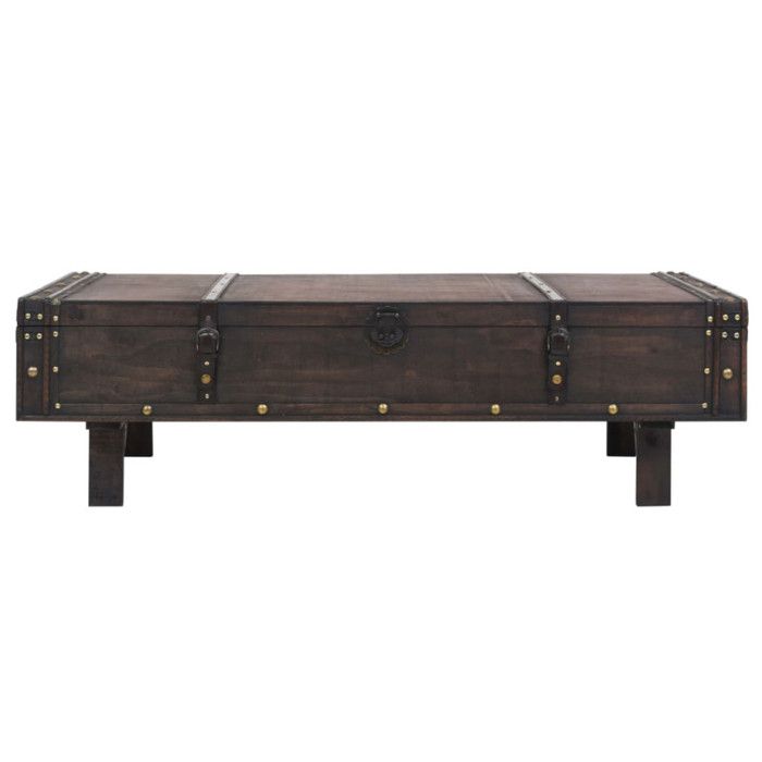 VidaXL Coffee Table Solid Wood Vintage Style 120 X 55 X 35 Cm 245802
