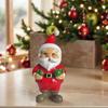 1 Colorful Santa Claus Figurine, Red and Green Color Scheme, Resin Craft Holiday Decoration Ornament, the First Choice for Warm Christmas Season Arra