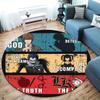 Death Note Round Area Rug Carpet Rug For Living Room Bedroom Sofa Playroom Decor Nonslip Floor Mat