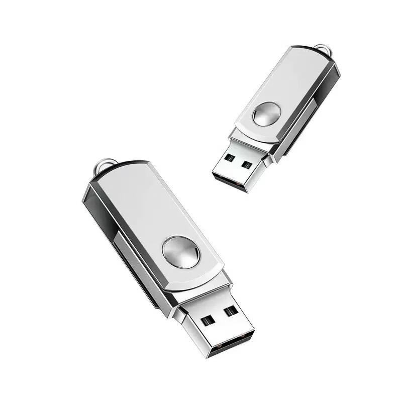 OLOEY Mini Metal Rotating Waterproof USB Flash Drive 64GB