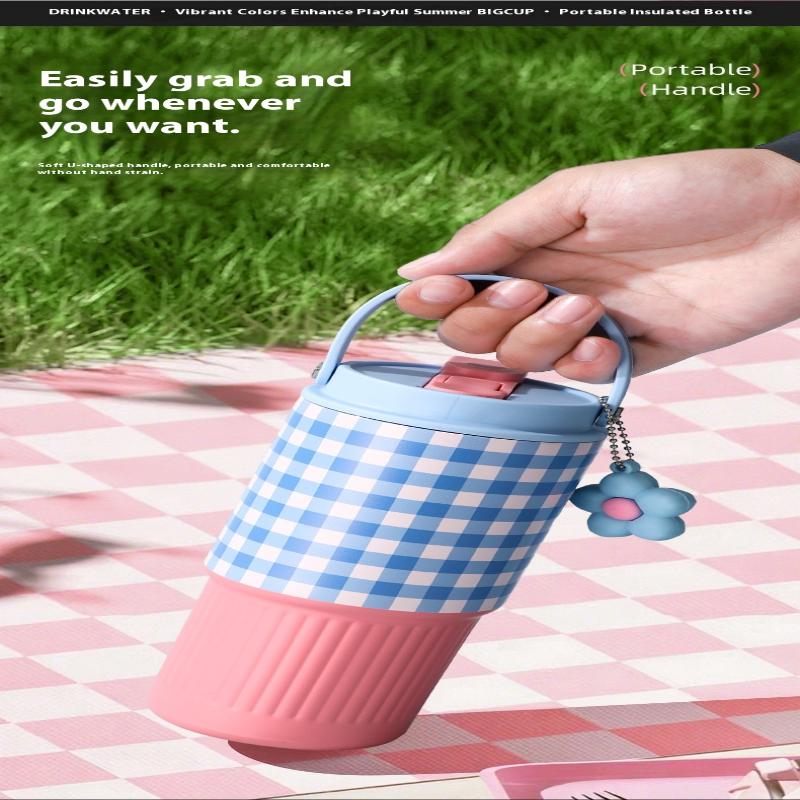 316 Stainless Steel Car Travel Mug Thermos Cup For  And Cold Dual Use Portable Tumbler With Handle Leakproof Design Daily