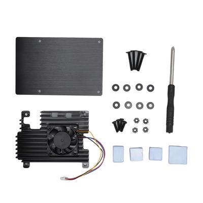 Aluminium Alloy Protective Case for RasPi 5 Anti Scratch Cooling Metal Housing Cooling Shell