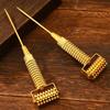 Facial Reflexology Massage Tool Retractable Acupuncture Pen Double Headed Spring Loaded Ear Body Point Probe Acupuncture Roller