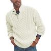Men's Solid Color Half Turtleneck Slim Fit Long Sleeve Knit Sweater.
