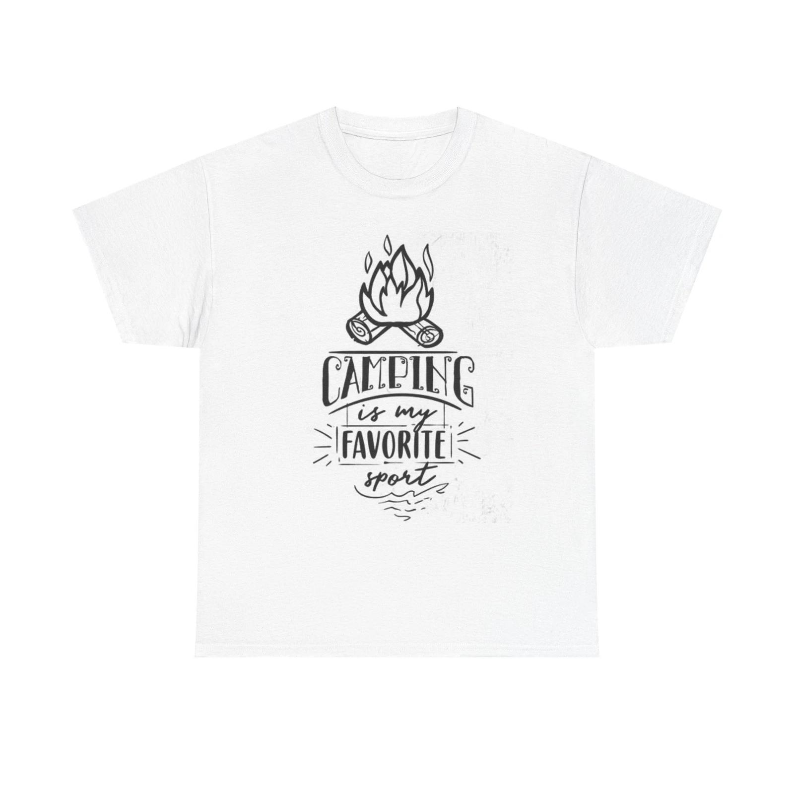 Men s and Women s T-shirts Camping Is My Favorite Sport Funny S