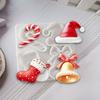 WTEMPO DIY Creative Christmas Silicone Molds Christmas Series Theme Pattern Design Molds Festival Decorations Making Molds Easy To Demold and Reusable