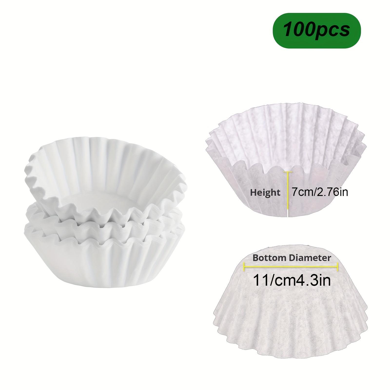 100pc disposable coffee filter, basket type 8-10Cup, compatible with single pouring coffee machine and dripping coffee machine