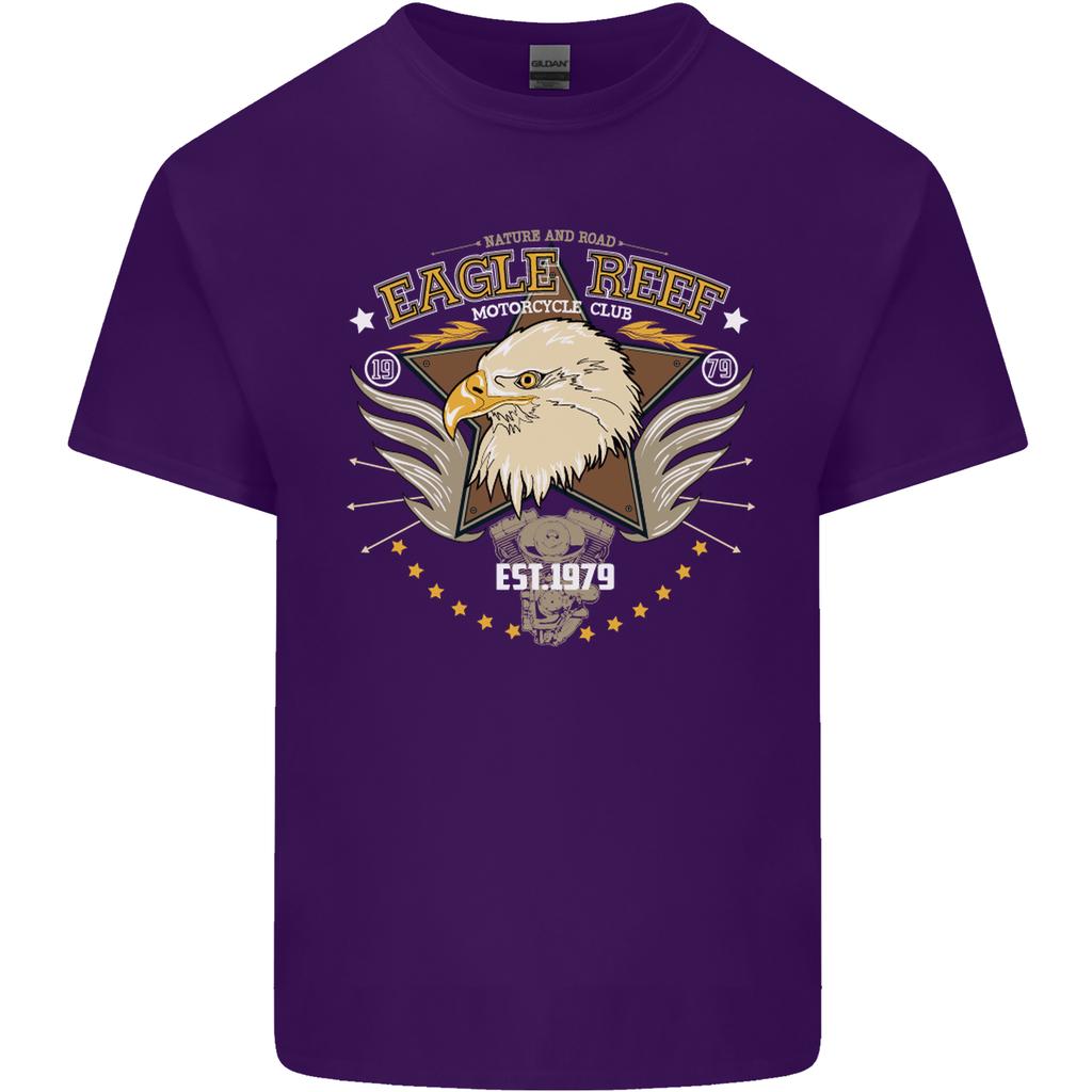 Eagle Reef Motorcycle Motorbike Biker Unisexs Light Cotton TShirt