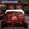 Set Biancheria da Letto a 3 Pezzi Sunderland Football Morbido Set Copripiumino con Federe Set Decorazione Camera da Letto per la Casa