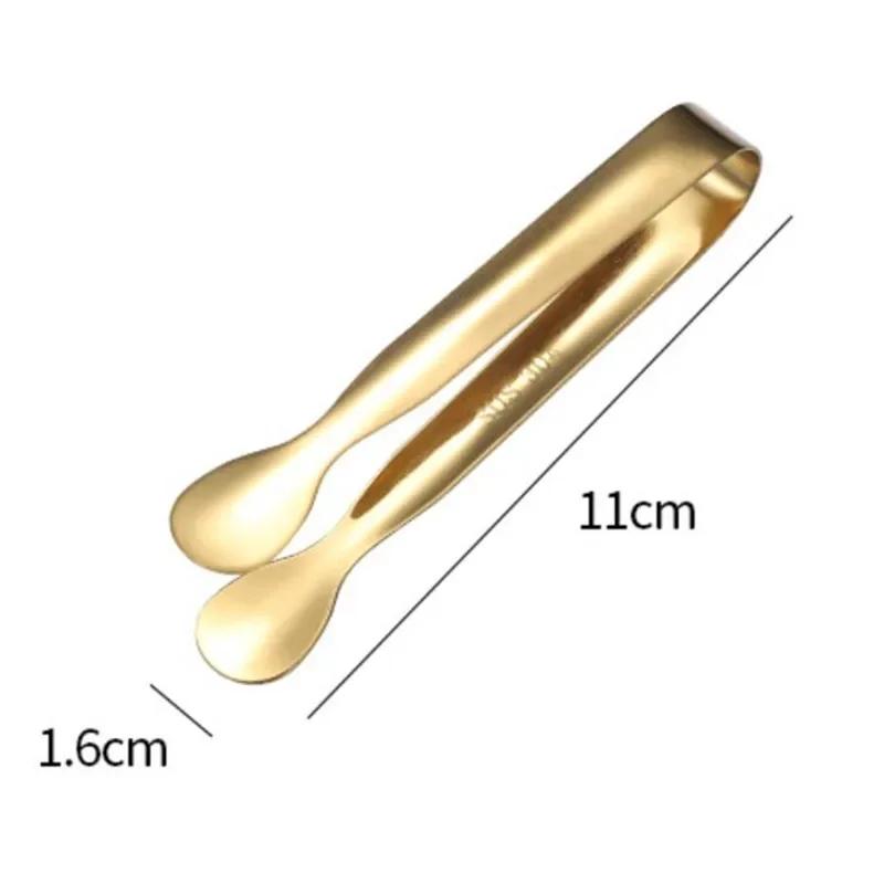 Маленькие щипцы для барбекю, мини-щипцы для сахара, мини-щипцы для сервировки, щипцы для льда, маленькие кухонные щипцы для чаепития, кофейные барные принадлежности золотой
