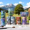 4 Rolls/set Kawaii Ins Dream Silhouette Landscape PET Stickers DIY Diary Scrapbook Creative Collage Decoration Aesthetic Tape