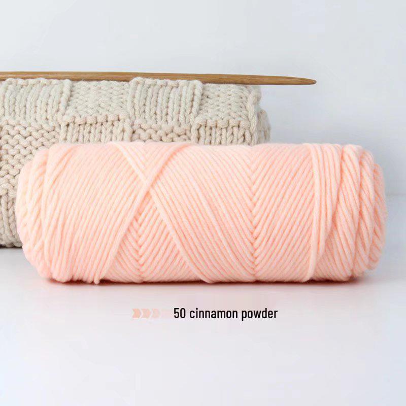 8-Strand Lover's Cotton Wool Yarn for Handmade Knitting: Soft DIY Scarf or Hat Acrylic Yarn