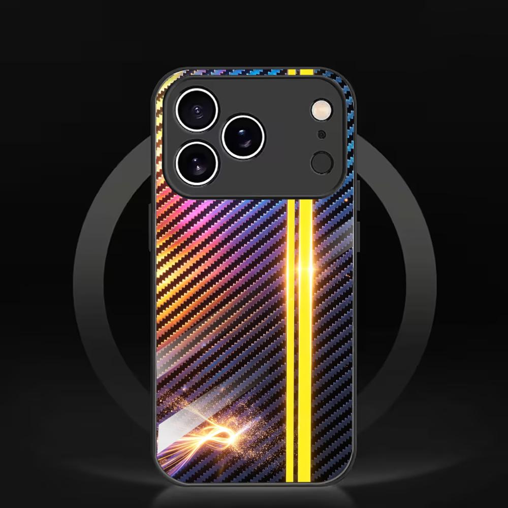 Colored carbon fiber phone case for iPhone case for iphone 17 pro max Transparency for iPhone 17 16 15 14 13 12pm Pro Plus iPhone 17