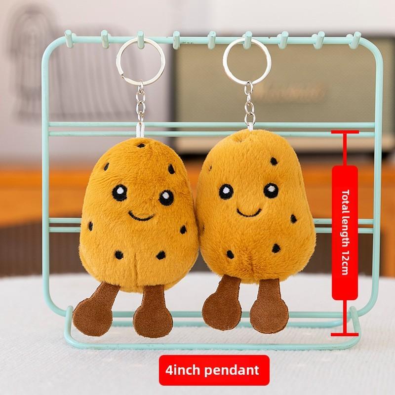 Food Sandwich Miniature Plush Keychain Doll Soft Stuffed Toy For Pendant Kids