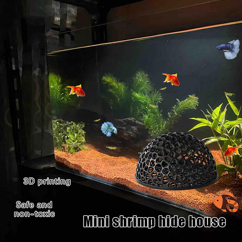 3D Printed Hiding Cave Shelter Ornaments For Small Fish Shrimp To Breed, Play And Rest,Fish Tank Accessories Aqaurium Decoration