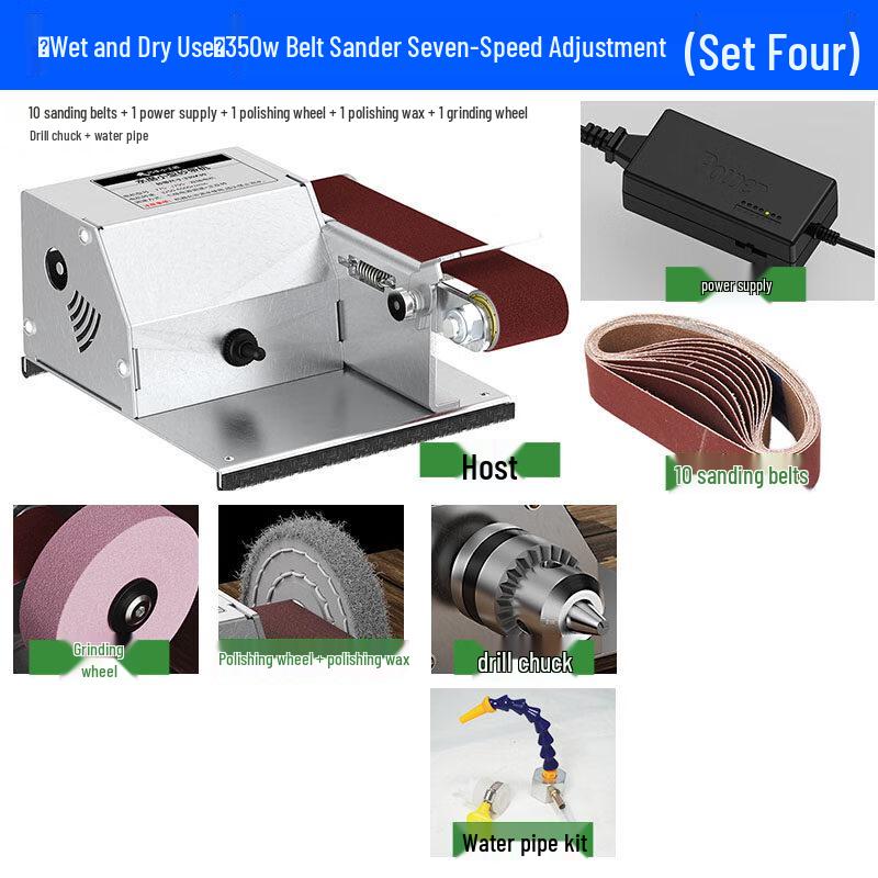 Longmazu 350W Automatic Wet/Dry Belt Sander & Knife Sharpener CN plug (adapter included)